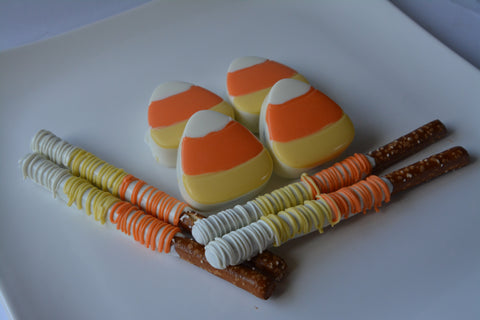 Candy Corn Chocolate Covered Oreo (Set of 12)