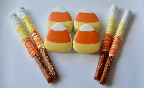 Candy Corn Chocolate Covered Oreo (Set of 12)