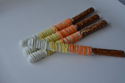 Halloween Themed Chocolate Covered Pretzels