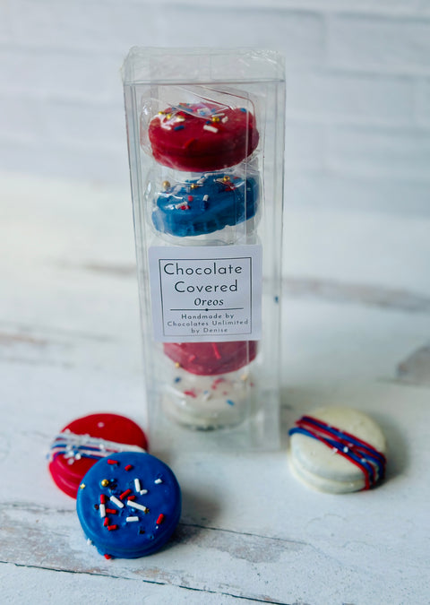 Patriotic Chocolate Covered Oreos Box