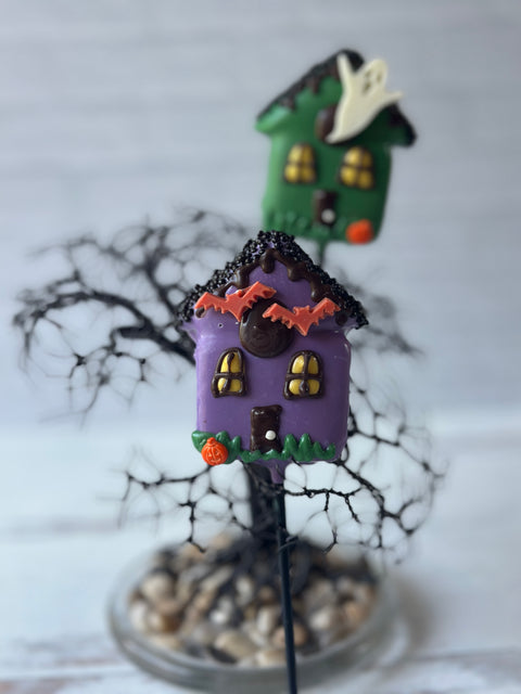 Haunted House Chocolate Covered Marshmallows (Set of 6)