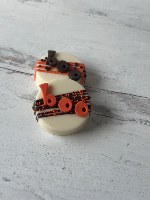 Boo Halloween Chocolate Covered Oreos (Set of 12)