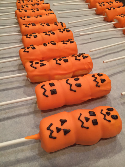 Pumpkin Marshmallow Lollipops (Set of 12)