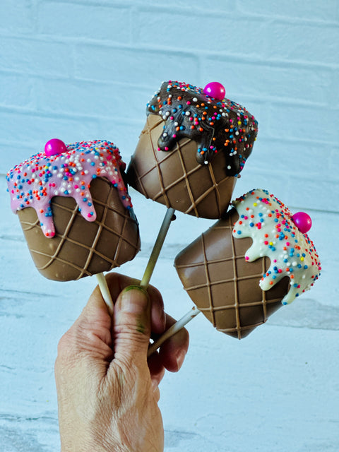 Jumbo Chocolate Dipped Marshmallows (Set of 12)