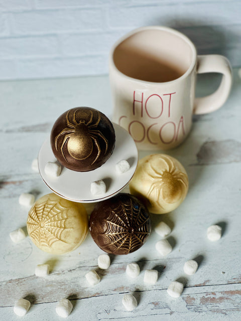 Spider Themed Designer Hot Cocoa Bombs (Set of 4)
