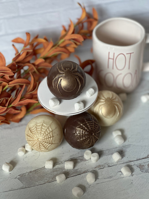 Spider Themed Designer Hot Cocoa Bombs (Set of 4)