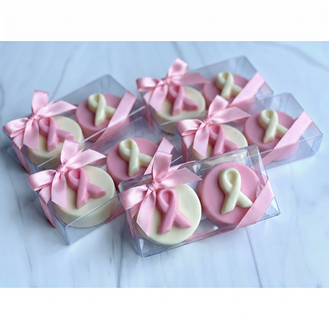 Breast Cancer Awareness Chocolate Covered Oreos