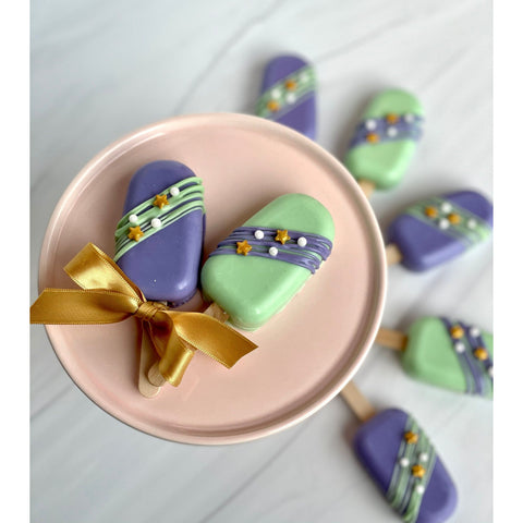 Mardi Gras Inspired Cakesicles Gift Box
